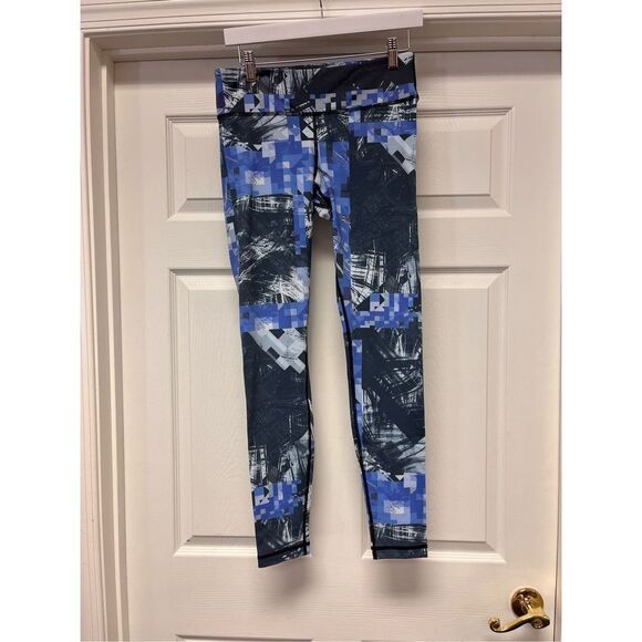Vimmia Graphic Analog Blue Full Length Leggings sz M NWOT - Picture 2 of 8